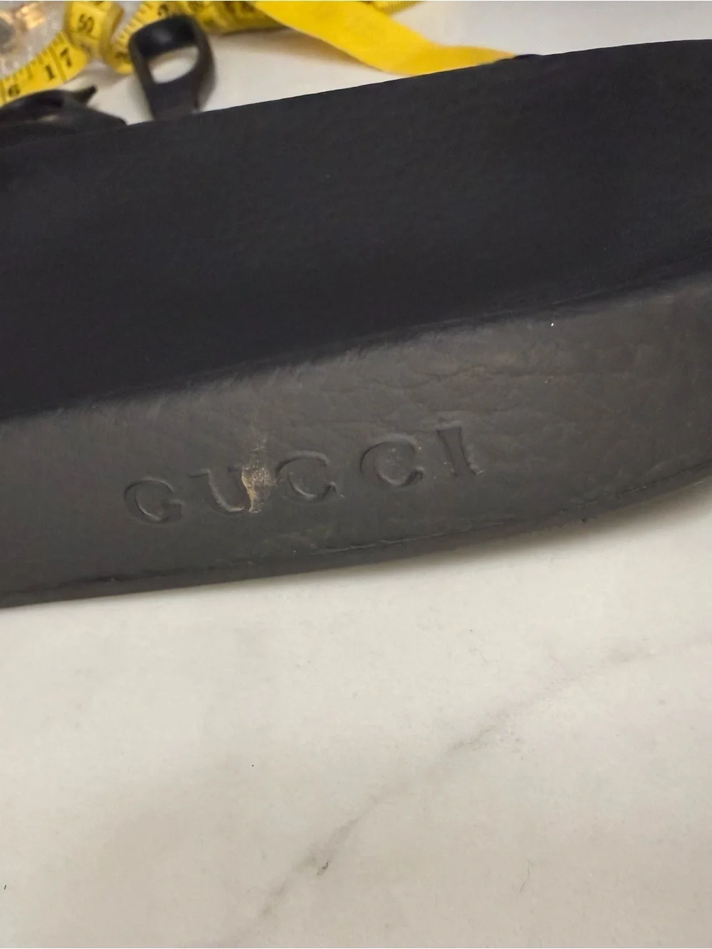 Gucci Pursuit Web Slides Men 13G Black Red Green Authentic COA